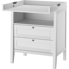 Alt Değiştirme Masası ve Şifonyer, Gri