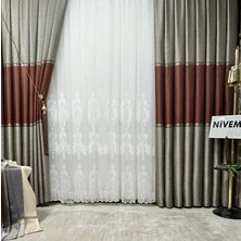 Nivemeshome Öykü 2775 Tül Perde 1/3 Sık Pileli Beyaz Tül Perde Apm