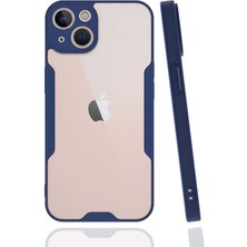 Apple iPhone 14 Plus Kılıf Khyr Parfe Kapak-Lacivert