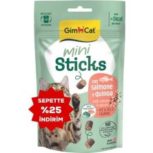 Gimcat Mini Sticks Somonlu&kinoalı Ödül Çubukları 50GR