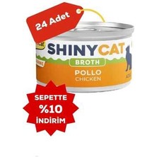 Gimcat Shinycat Broth Tavuklu Kedi Konservesi 70GR 24LÜ