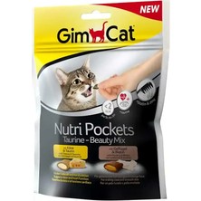 Gimcat Nutripockets Taurin-Beauty Mix Kedi Ödülü 150GR