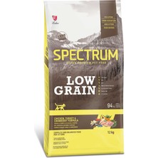 Spectrum Düşük Tahıllı Tavuk Hindi ve Yaban Mersinli Yavru Kedi Maması 12KG