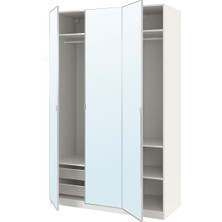 Pax Gardırop, Beyaz-Aynalı Cam, 150X60X236 cm