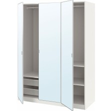 Pax Gardırop, Beyaz-Aynalı Cam, 150X60X201 cm