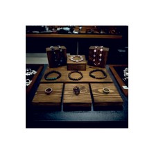 Ahşap Blok Takı Sergileme Stand,  Yüzük, Bilezik, Küpe, Kolye Sergileme Blokları 7 Adet Set