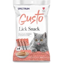 Spectrum Gusto Somonlu Sıvı Kedi Ödül Maması 15GR(4LÜ)