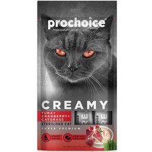 Prochoice Creamy Ton Balığı ve Kızılcıklı Krema Kedi Ödül Maması 4X15GR