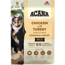 Acana Homestead Harvest Tavuk ve Hindi Etli Yetişkin Kedi Maması 4,5kg