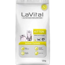 Lavital Kitten Somonlu Yavru Kedi Maması 12KG