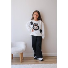 Labubu Baskılı Şardonlu Kız Çocuk Ikili Eşofman Takımı