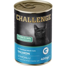 Challenge Somonlu Kısırlaştırılmış Kedi Konservesi 400 gr