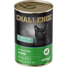 Challenge Kuzu Etli Yetişkin Kedi Konservesi 400GR Premium Düşük Tahıllı Tavuk Tatlı