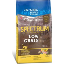 Spectrum Low Grain Tavuklu Hindili Kızılcıklı Yetişkin Kedi Maması 2,6 kg