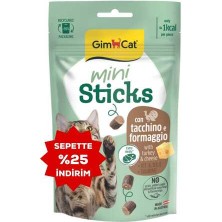 Gimcat Mini Sticks Hindili&peynirli Ödül Çubukları 50GR