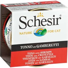 Schesir Ton Balıklı ve Karidesli Jöleli Kedi Konservesi 85GR