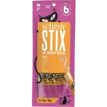Schesir Cat Stix Tavuklu Krema Kedi Ödülü 6X15GR