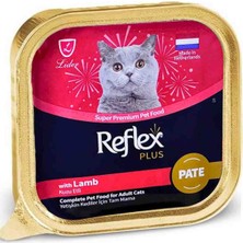 Reflex Plus Pate Kuzu Etli Yetişkin Kedi Konservesi 85GR