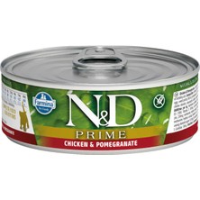 Nd Prime Tahılsız Tavuk ve Narlı Yetişkin Kedi Konservesi 70GR