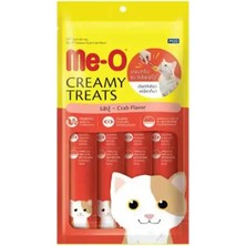 Me-O Yengeçli Kremalı Sıvı Kedi Ödül Maması 4X15GR