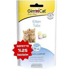 Gimcat Yavru Kedi Ödül Tableti Tavuk Aromalı 40GR Tüm Yaş Grupları İçin Lezzetli Ödül