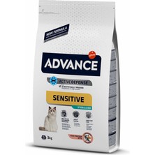 Advance Sensitive 3 kg Kedi Maması Somonlu Süper Premium Karışık Tat ile Düşük Tahıllı İçerik