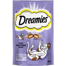 Dreamies Iç Dolgulu Ördekli Kedi Ödül Bisküvisi 60GR