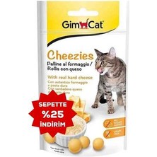 Gimcat Cheezies Peynirli Kedi Ödül Tableti 50GR