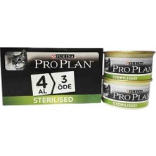 Pro Plan Somonlu Kısırlaştırılmış Kedi Konservesi 4X85GR
