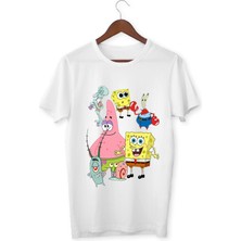 Sünger Bob Çocuk Tişört Süngerbob Çocuk Yetişkin T-Shirt