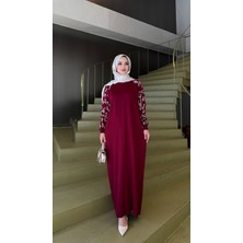 Leopar Desenli Merserize Elbise