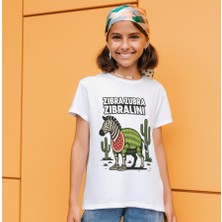 Zibra Zubra Zibralini Tişört Çocuk T-Shirt Zıbra Zubra Yetişkin Unisex Tişört