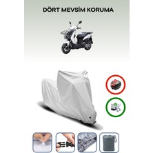 Breen Sym Xpro Cargo 125 Için Kilit Uyumlu Motosiklet Branda, Güvenli, Su Geçirmez Dayanıklı Kumaş