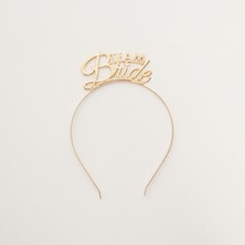 Gold Team Bride Yazılı Taç| Bekarlığa Veda Tacı | Lüks Premium Bride Taç