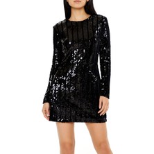 F21 Payetli Mini Elbise