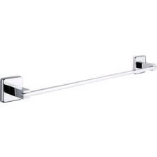 Kare Plus Uzun Havluluk Banyo Havlu Askısı Krom Paslanmaz 71746