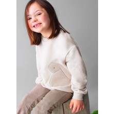 Mayoral Kız Çocuk Tavşan Baskılı Takım - 4-10 Yaş | Yumuşak Sweatshirt ve Pantolon