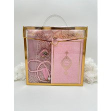 Lena Gift Workshop 5 Parça 14X20 Kuran-I Kerimli Hediyelik Kutulu Gelin Damat Bohça Seti ( Umre Hac Hediyesi )