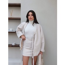 Kırçıllı Kısa Kaşe Etek