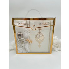 Lena Gift Workshop 5 Parça 16X24 Yasin-I Şerifli Hediyelik Kutulu Bohça Seti ( Umre Hac Hediyesi ) Gelin Damat Bohçası