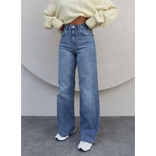 Likralı Straight Jean