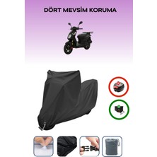 Breen Sym Xpro 125 Için Kilit Uyumlu Siyah Motosiklet Branda, Güvenli, Su Geçirmez