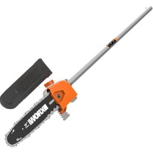 Worx WA0222 WG186E.1 ile Uyumlu 25CM Teleskobik Uzatmalı Zincirli Dal Budama Başlığı
