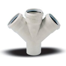 Ege Yıldız 110X110X110 Pvc Çift Çatal  3,2 mm