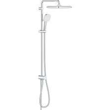 Grohe 26694001 Tempesta Cosmopolıtan Sistem 250 Cube Duş Sistemi, Divertörlü, Duvar Bağlantılı, 920 Mm. Montaj Aralığı, Krom