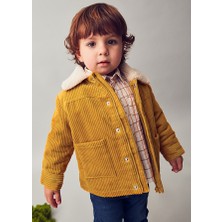 Mayoral Erkek Bebek Mont (1-4 Yaş) – Açık Kahverengi, Içi Kürklü, %100 Pamuk, Uzun Kollu, Çift Cepli