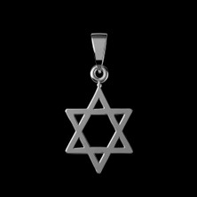 TabiTela 925 Ayar gümüş kolye Davud’un Yıldızı / Magen David SM9411