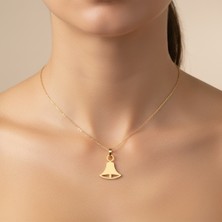 TabiTela 14 ayar altın kolye ucu zil GM9231 0.5 gr