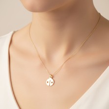 TabiTela 8 ayar altın kolye ucu Uğur Böceği GM9317 0.5 gr