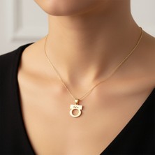 TabiTela 8 ayar altın kolye ucu Defne GM9348 1 gr